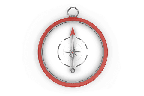 red compass vector illustration with transparent background - Download Free Stock Videos Pikwizard.com