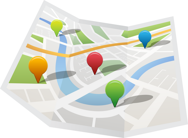 Transparent Map with Colorful Navigation Pointers - Download Free Stock Videos Pikwizard.com