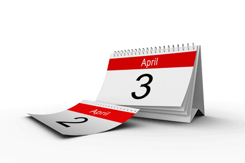 vector calendar pages april date transparent background - Download Free Stock Videos Pikwizard.com