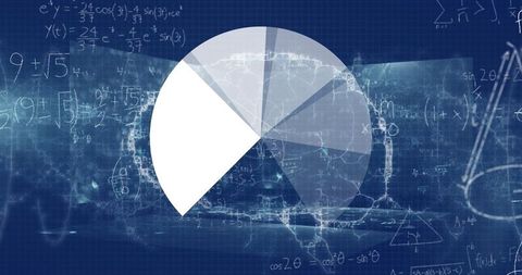 Innovative Data Visualization with Pie Chart and Mathematical Concepts