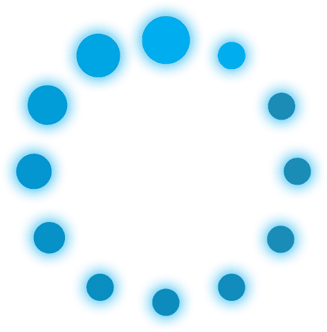 transparent blue circular loading pattern with dots - Download Free Stock Videos Pikwizard.com