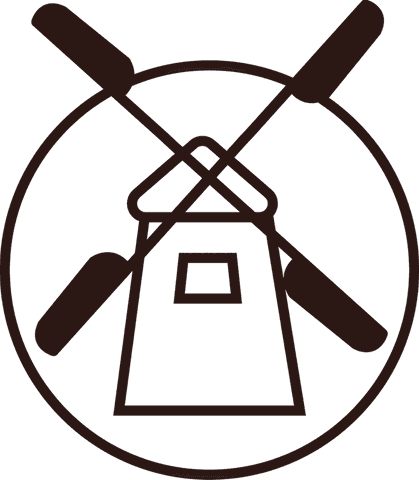minimalist windmill emblem on transparent background - Download Free Stock Videos Pikwizard.com