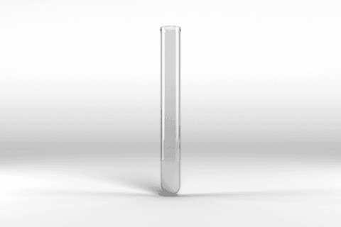 transparent empty laboratory test tube on plain background - Download Free Stock Videos Pikwizard.com