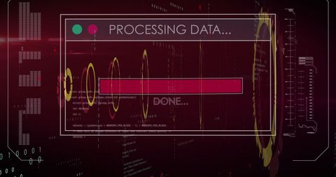 Digital Interface with Data Processing on Futuristic Display - Download Free Stock Images Pikwizard.com