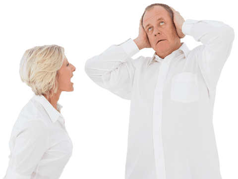 Transparent Angry Older Couple Arguing Expressively - Download Free Stock Videos Pikwizard.com