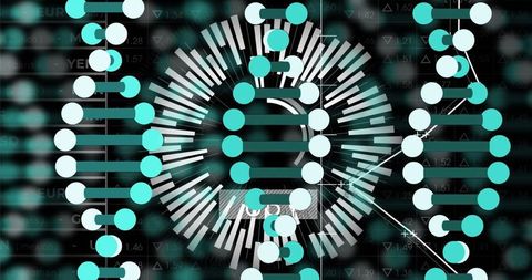 futuristic dna helix concept with data visualization - Download Free Stock Images Pikwizard.com