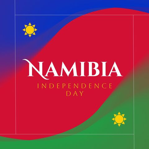 Namibia Independence Day Celebration Art with Colorful Design - Download Free Stock Templates Pikwizard.com