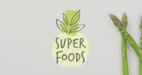 Superfood Concept with Asparagus Awareness