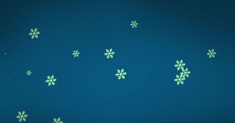 Falling Snowflakes on Blue Background for Festive Greetings