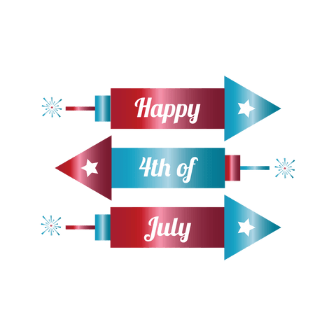 Transparent Fourth of July Celebration Banner Design - Download Free Stock Videos Pikwizard.com