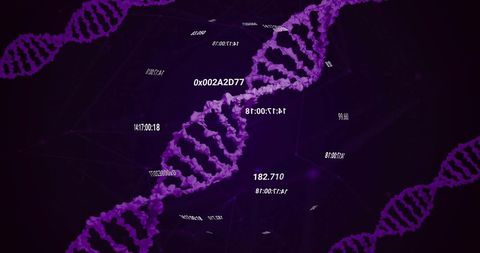 DNA Strands and Data Merging Technology and Genetics - Download Free Stock Images Pikwizard.com