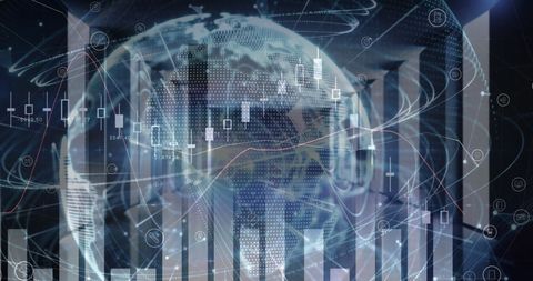 digital financial data and graphs overlay global network concept - Download Free Stock Images Pikwizard.com