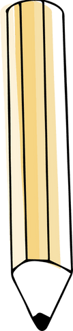 yellow striped pencil design on transparent background - Download Free Stock Videos Pikwizard.com