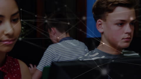 Abstract Network Concept with Focused Students