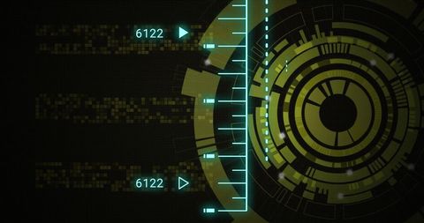 Futuristic Digital Data Interface Concept in Abstract Design - Download Free Stock Images Pikwizard.com
