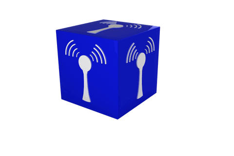 blue cube with network range symbol on transparent background - Download Free Stock Videos Pikwizard.com