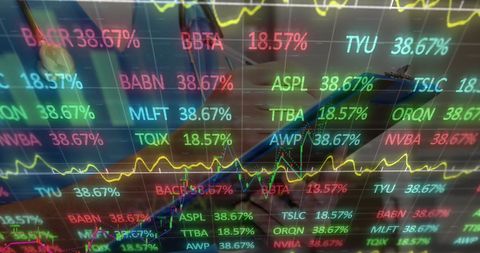 Analyzing stock market trends with data and calculator