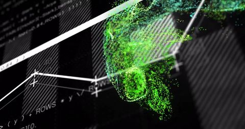 Futuristic Digital Brain Projection with Data Analytics Visualization - Download Free Stock Images Pikwizard.com
