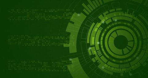Futuristic Digital Interface with Spinning Data Visualizations - Download Free Stock Images Pikwizard.com
