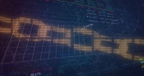 Digital chain and data grid overlaying detection comparison for geophysical monitoring