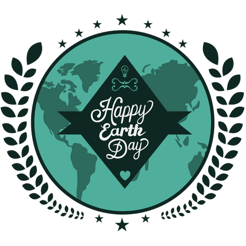 Earth Day Celebration Emblem on Transparent Background - Download Free Stock Videos Pikwizard.com