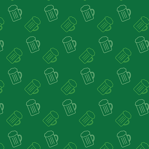 Indulgence of Green Beers Seamless St. Patrick's Transparent Pattern - Download Free Stock Videos Pikwizard.com