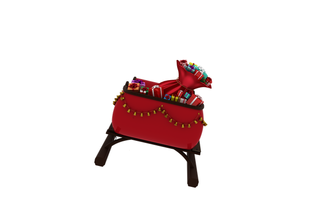 Transparent Santa Claus Sleigh with Presents Illustration - Download Free Stock Videos Pikwizard.com