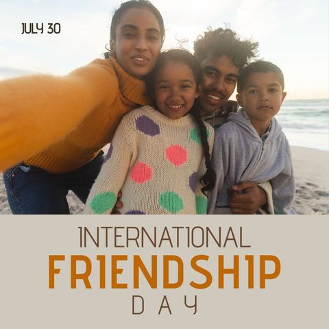 International Friendship Day Beach Celebration at Sunset