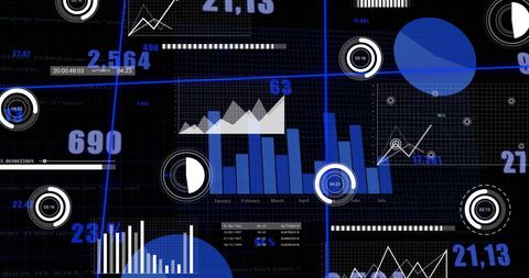Abstract Data Processing and Statistical Graphics - Download Free Stock Images Pikwizard.com