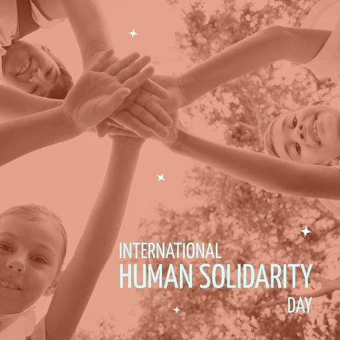 diverse children celebrating international human solidarity day - Download Free Stock Templates Pikwizard.com