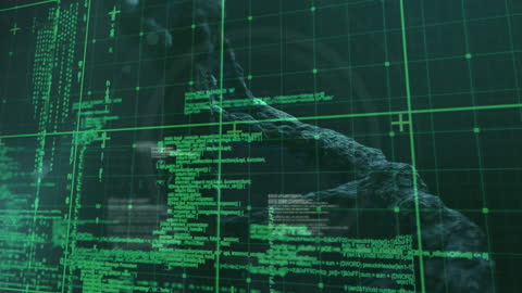 Digital Coding Overlay on DNA Helix