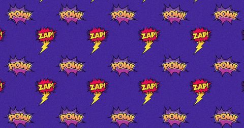 Retro Comic Book Speech Bubbles on Purple Background - Download Free Stock Images Pikwizard.com
