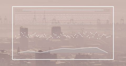 Cityscape With Overlay of Business Graphs and Progress Bar - Download Free Stock Images Pikwizard.com