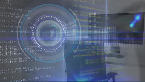 Digital Security Interface in Modern Office Setting