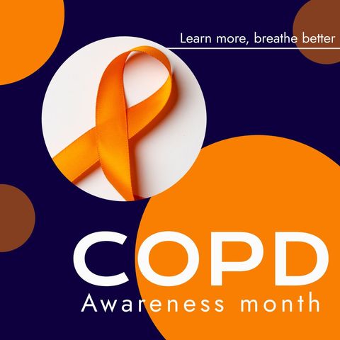 National copd awareness month campaign poster design