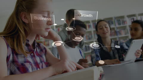 Students Engaged in Innovative Learning with Digital Network Overlay