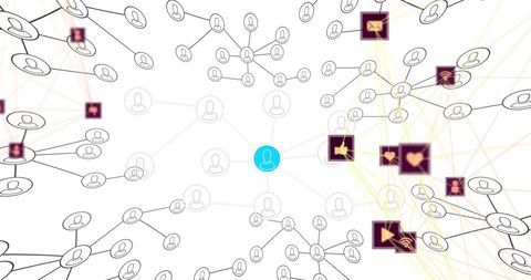 Digital Network of People Connecting Globally - Download Free Stock Images Pikwizard.com