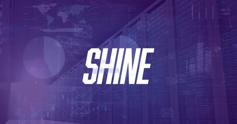 Data Center Banner with Shine Text for Business Technology - Download Free Stock Images Pikwizard.com