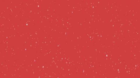 Snowfall on Festive Red Background for Holiday Designs