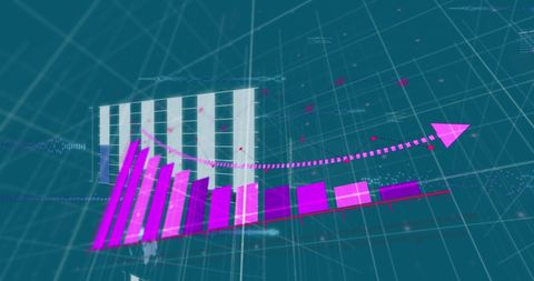 Abstract Financial Data Chart with Blue Background - Download Free Stock Images Pikwizard.com