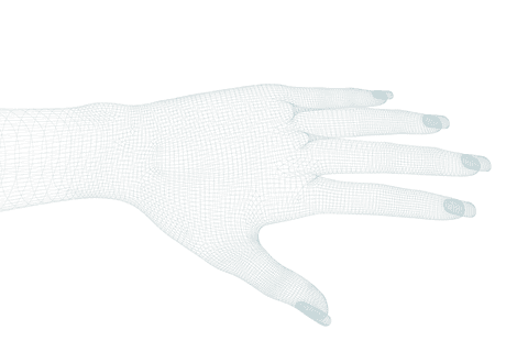 digital illustration of textured hand with long nails on transparent background - Download Free Stock Videos Pikwizard.com