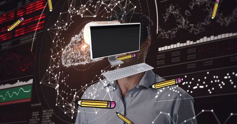 digital security and data visualization abstract art - Download Free Stock Images Pikwizard.com