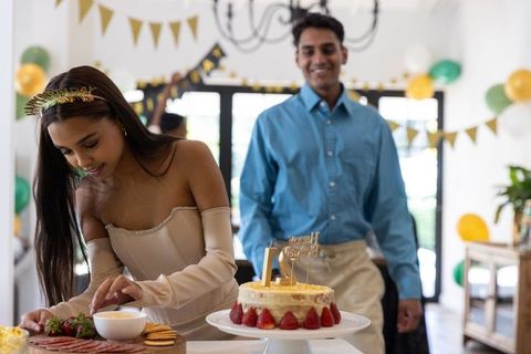 Elegant Birthday Celebration with Charcuterie and Cake