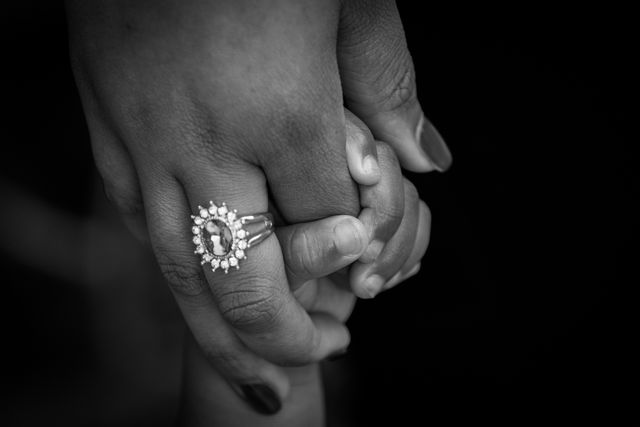 Parent and Child Holding Hands in Black and White - Download Free Stock Photos Pikwizard.com