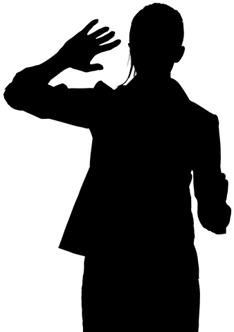 transparent silhouette of businesswoman reaching hand - Download Free Stock Videos Pikwizard.com