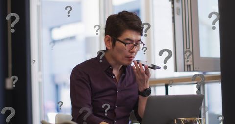 Confused Businessman Seeking Assistance in Modern Office - Download Free Stock Images Pikwizard.com