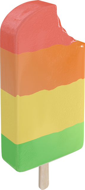 Digital Illustration of Colorful Ice Cream Popsicle on Transparent Background - Download Free Stock Videos Pikwizard.com