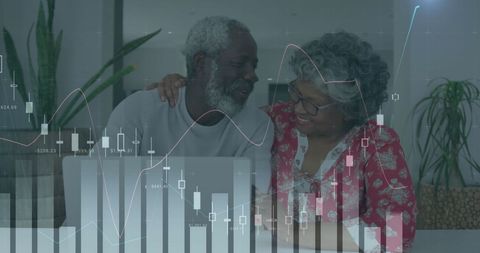 elderly couple analyzing investment data together - Download Free Stock Images Pikwizard.com