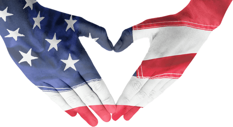 transparent patriotic heart shaped hands with american flag - Download Free Stock Videos Pikwizard.com