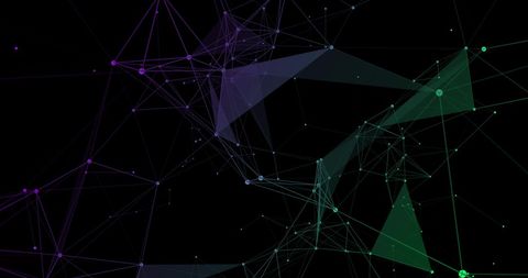 Abstract Network Connection with Geometric Shapes and Colors - Download Free Stock Images Pikwizard.com